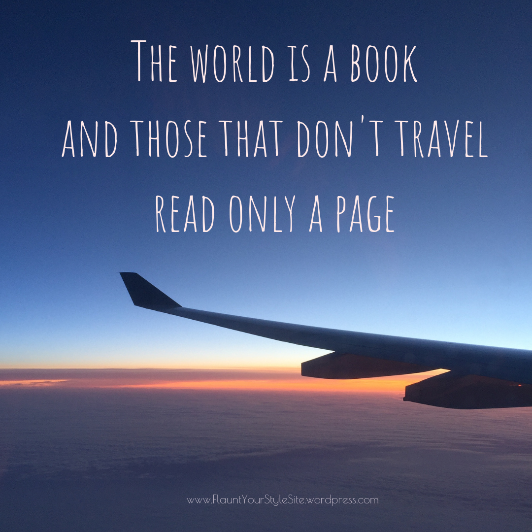 motivational quote travel see the world